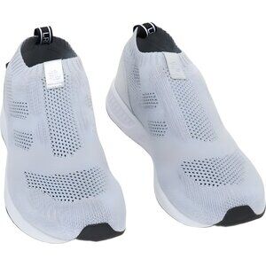 Lauren Ralph Lauren Kacie Slip-On Runner Sneaker Silver Womens US 10 M